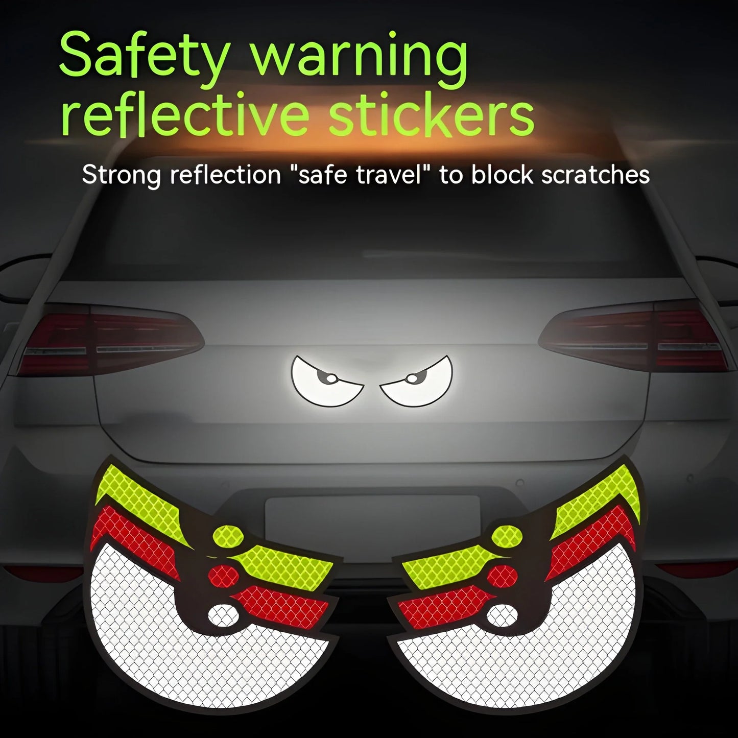 Monster Eyes Reflective Stickers