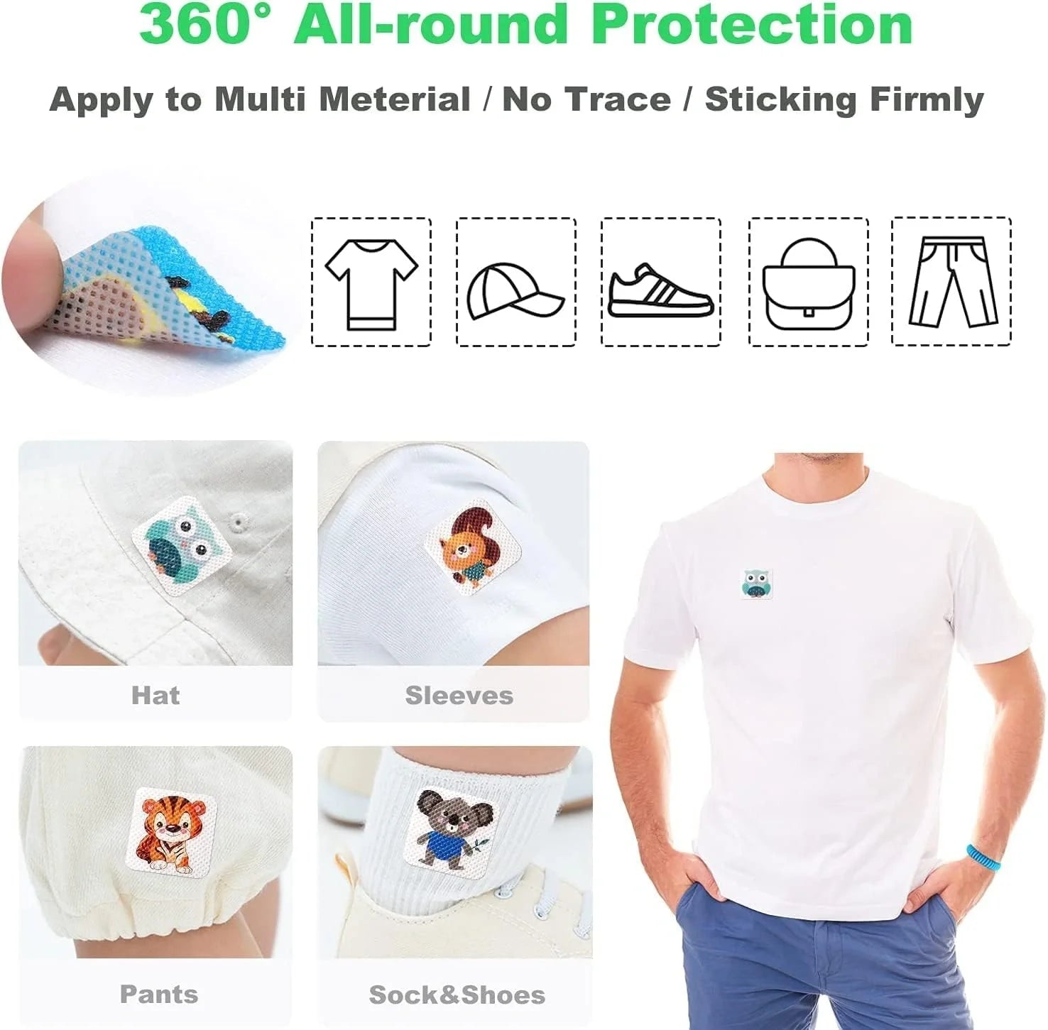 Mosquito Repellent Patches (Pack of 36 Patches) KID