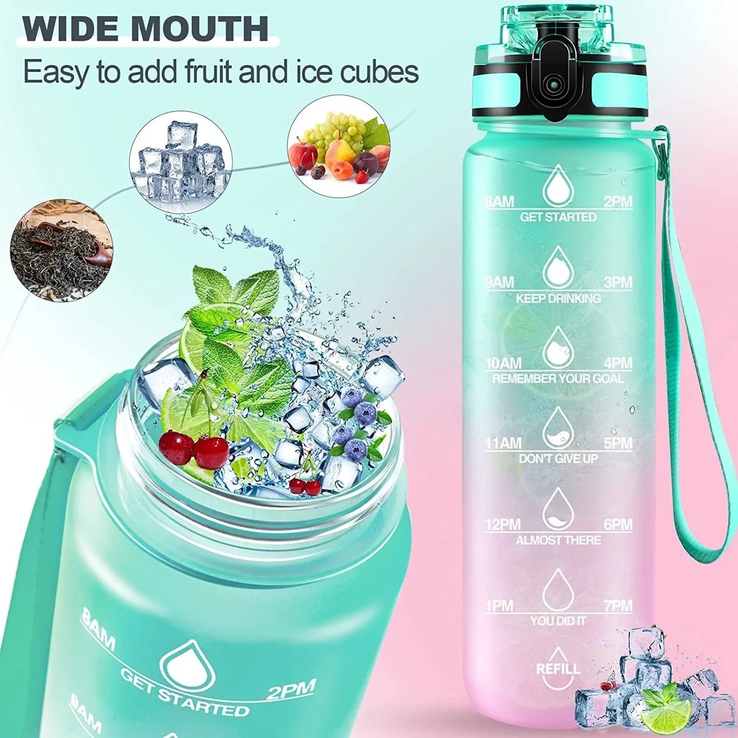 Best motivational water bottle - bottles | 2025 | fast shipping