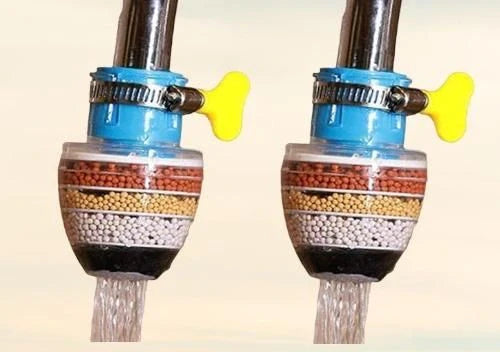 Multi layer Activated Carbon Water Faucet Mount Filter (Assorted Color)
