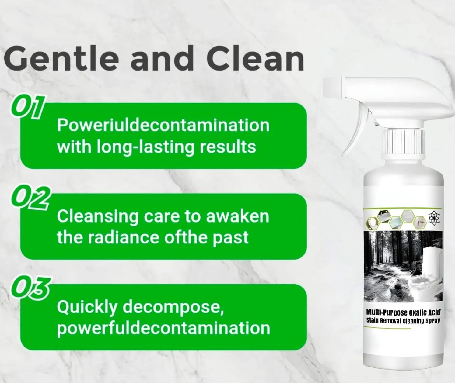 Multi Purpose Oxalic Acid Stain Removal Spray 300ML (Pack of 2) Home Improvement