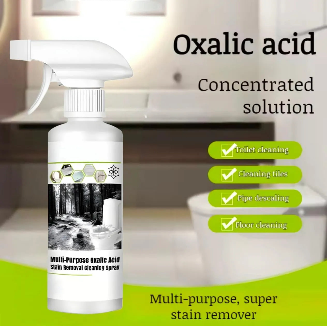 Multi Purpose Oxalic Acid Stain Removal Spray 300ML (Pack of 2) Home Improvement