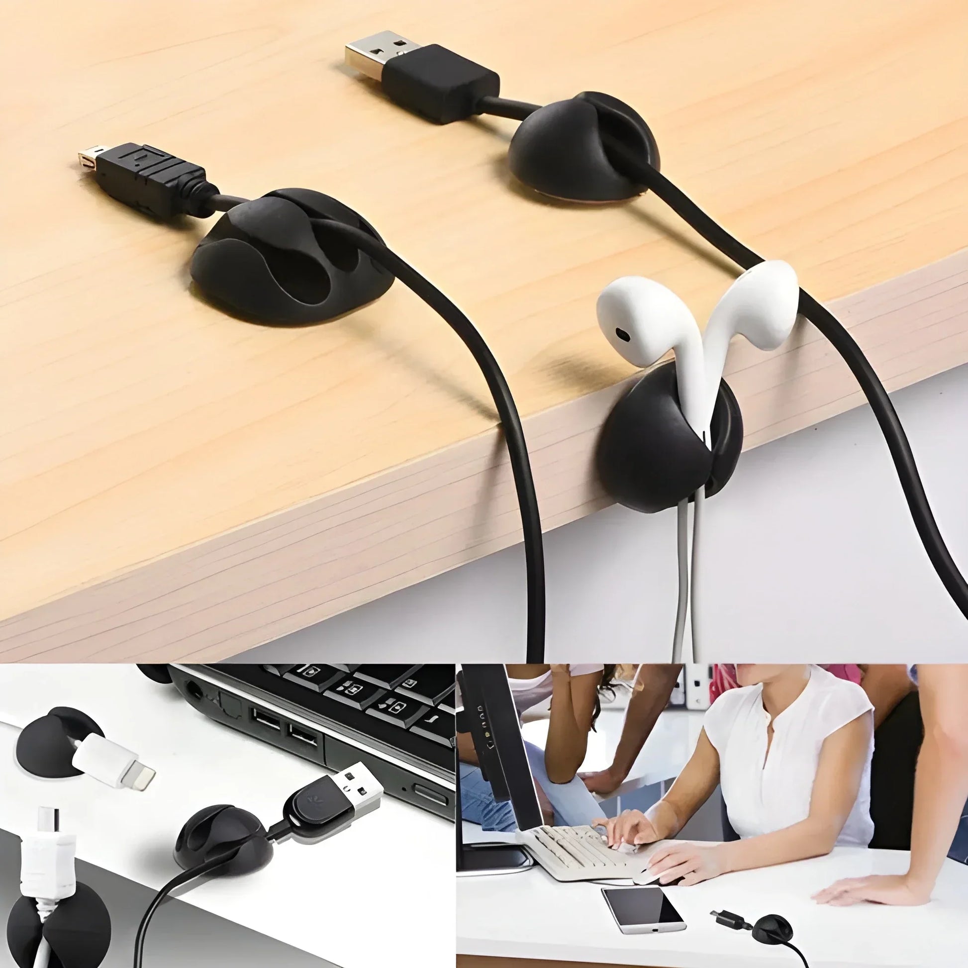 Multi-Size Cable Clips Set - mobile accessories