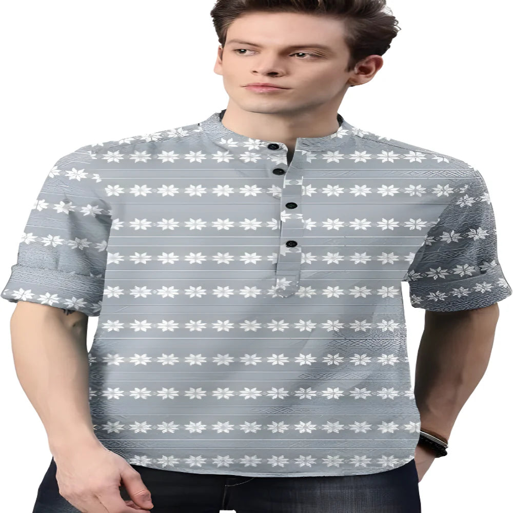 Multicolor Printed Cotton Shirt clothing