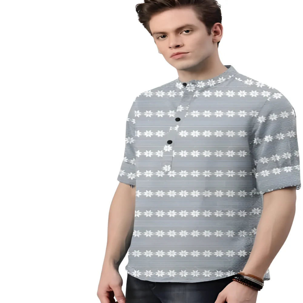 Multicolor Printed Cotton Shirt clothing