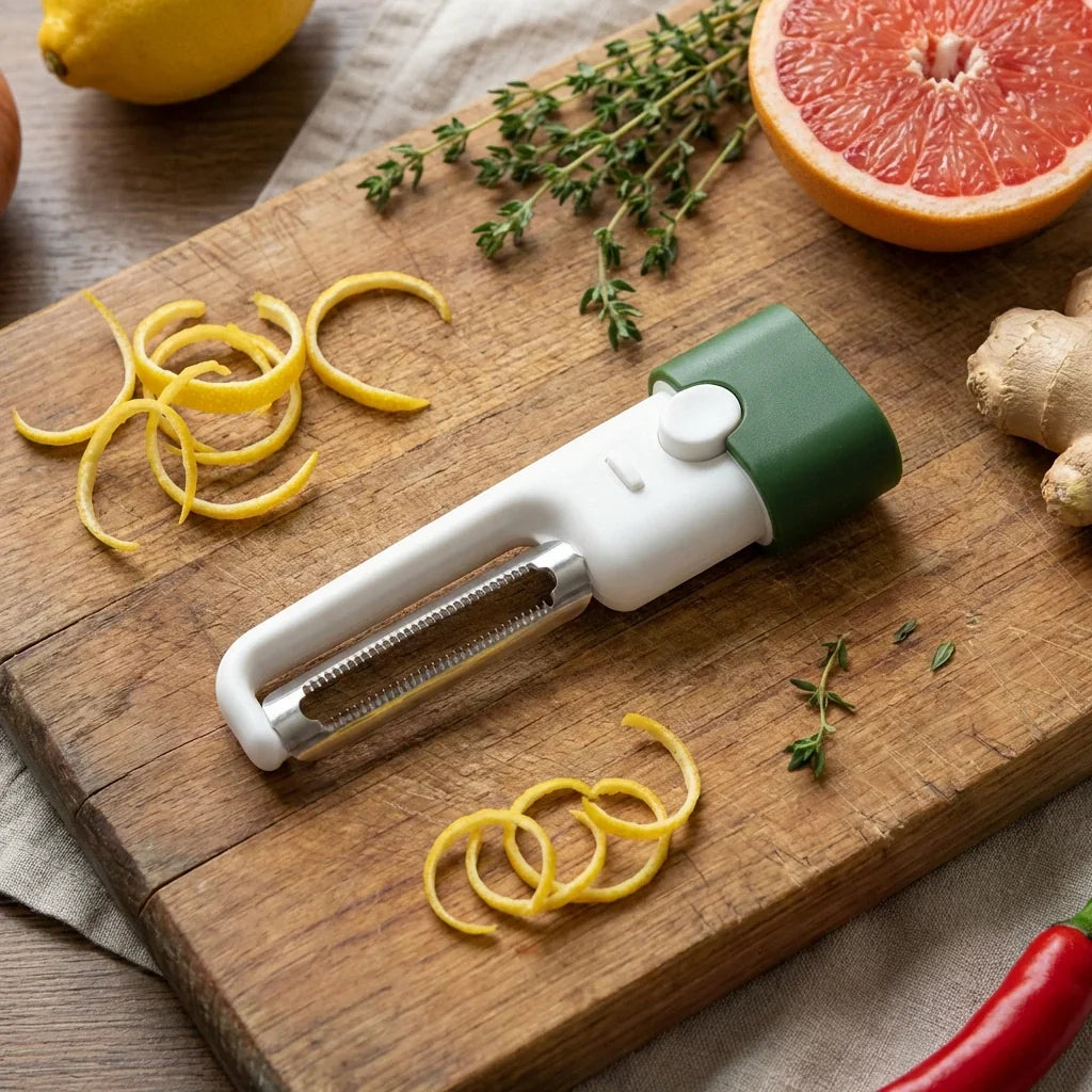 Multifunctional fruit peeler with ceramic blade and comfortable handle ...