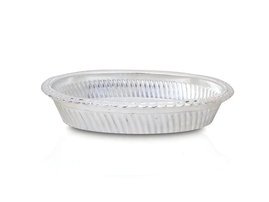 Multipurpose Royal Design Oval Silver Gift Tray - Home Improvement