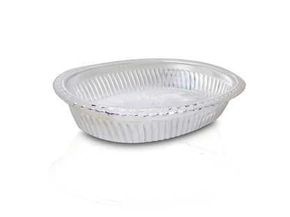 Multipurpose Royal Design Oval Silver Gift Tray - Home Improvement
