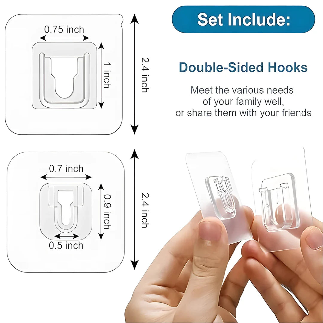 Multipurpose Self Adhesive Hook Holder (Pack of 10pc)