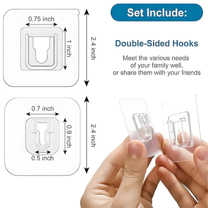 Multipurpose Self Adhesive Hook Holder (Pack of 10pc)