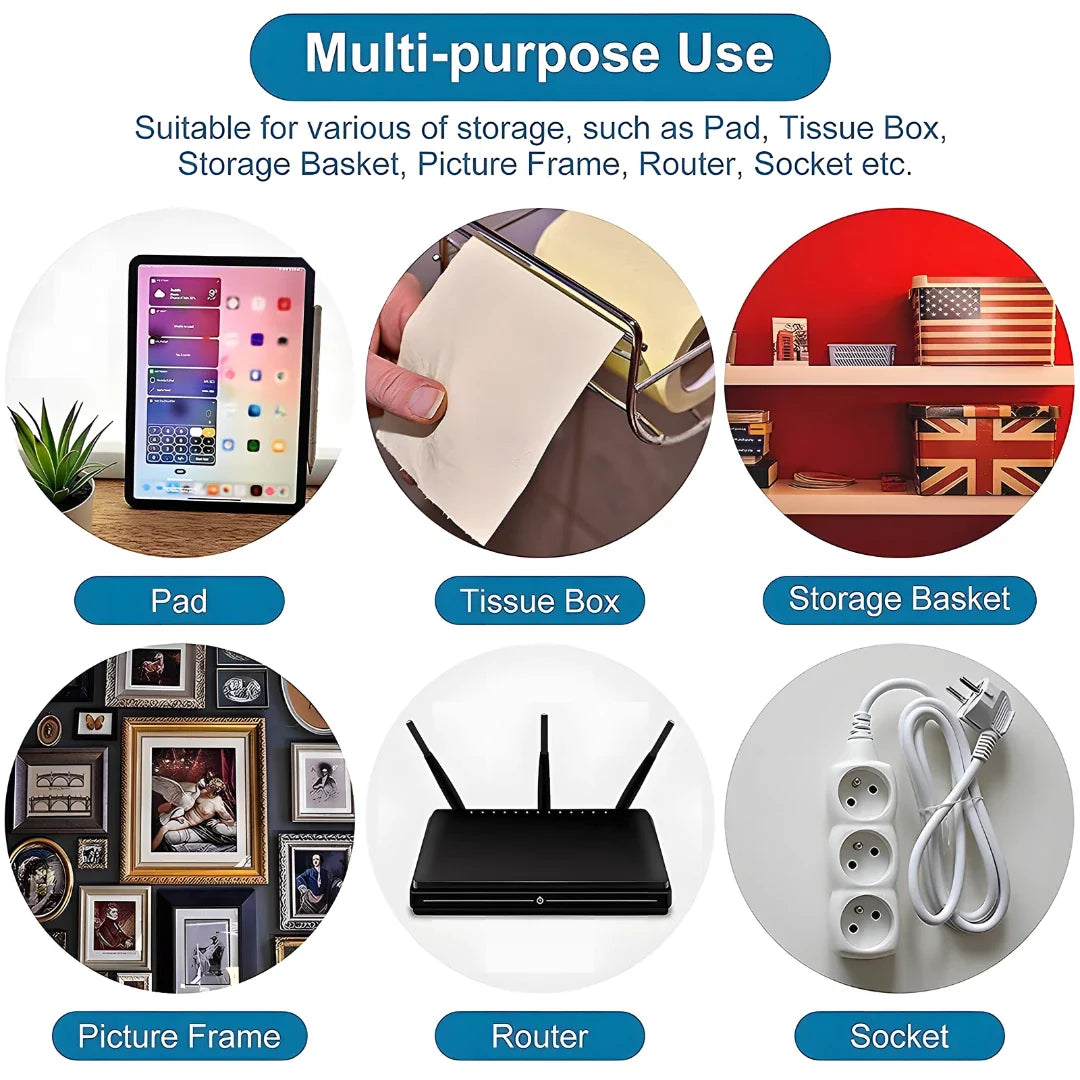 Multipurpose Self Adhesive Hook Holder (Pack of 10pc)