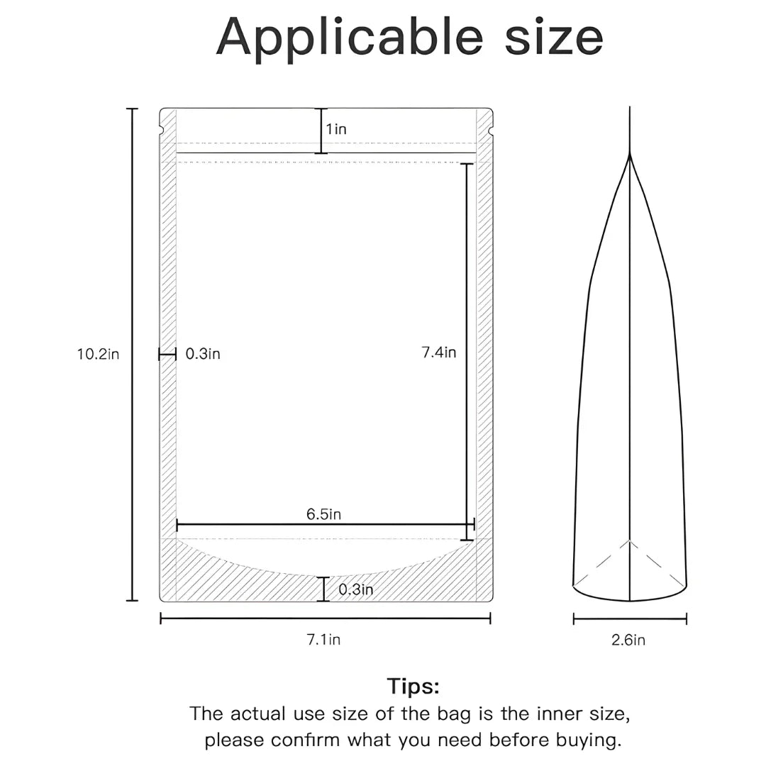 Multipurpose Zip Lock Bag 15pc