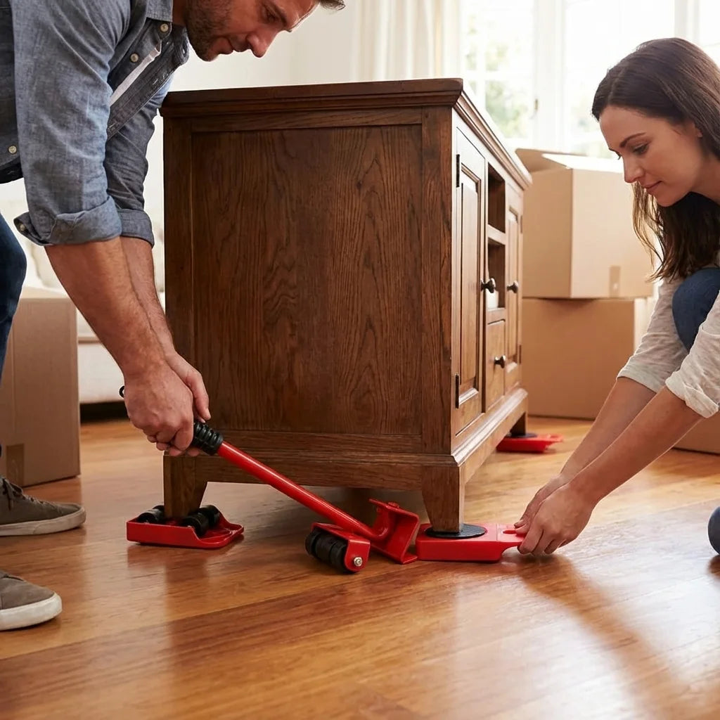 Furniture Lifter -Furniture Lifter Mover Tool Set with Wheel Pads