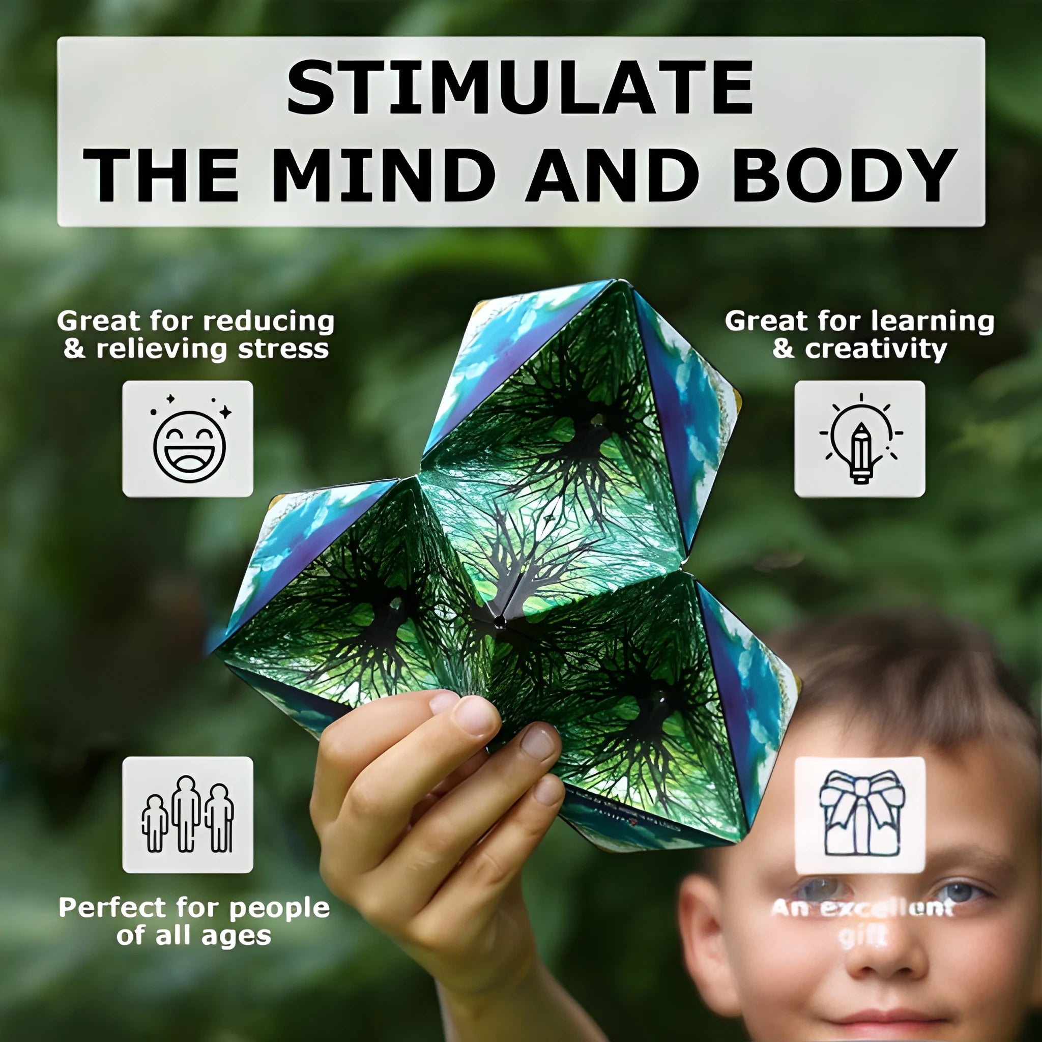 Magnetic Shifting Puzzle Cube
