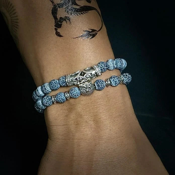 Natural Stone Owl Bracelet jewelry