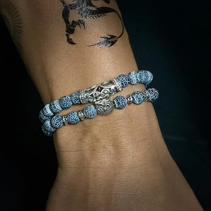 Natural Stone Owl Bracelet jewelry