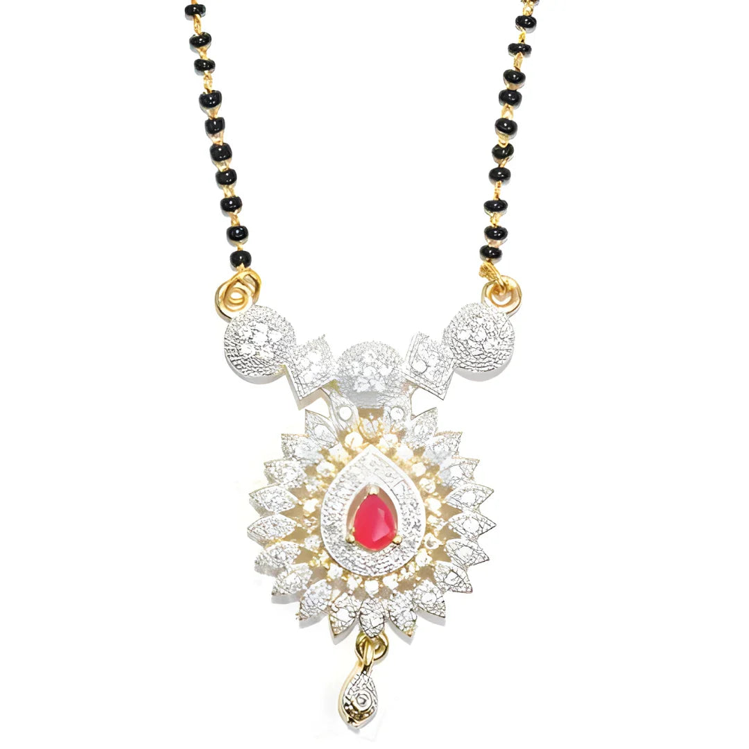 New Alloy American Diamond Mangalsutra