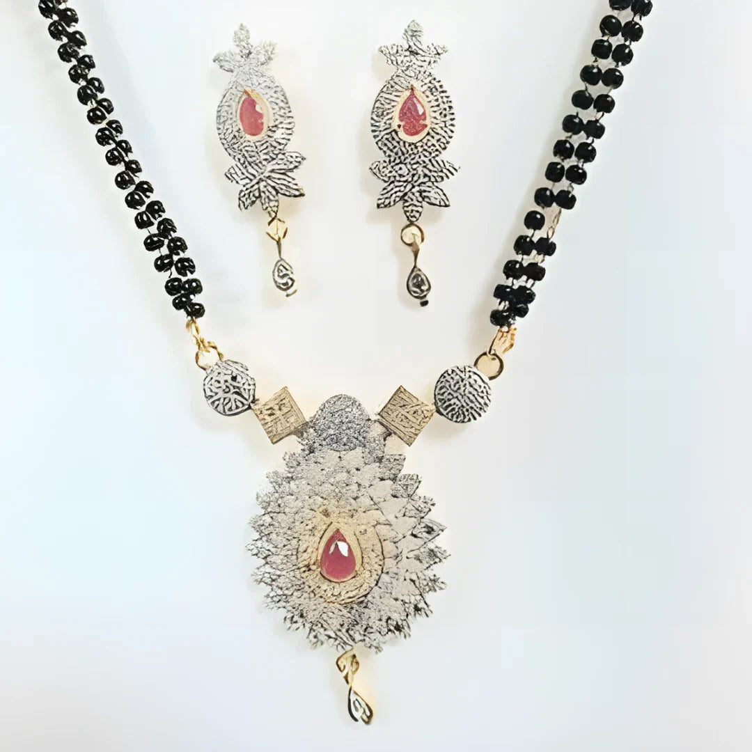 New Alloy American Diamond Mangalsutra