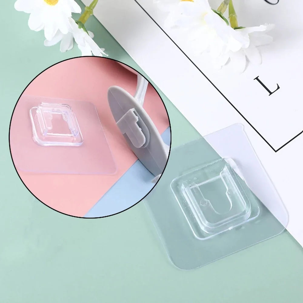 No-Drill Adhesive Wall Hooks - Home Improvement