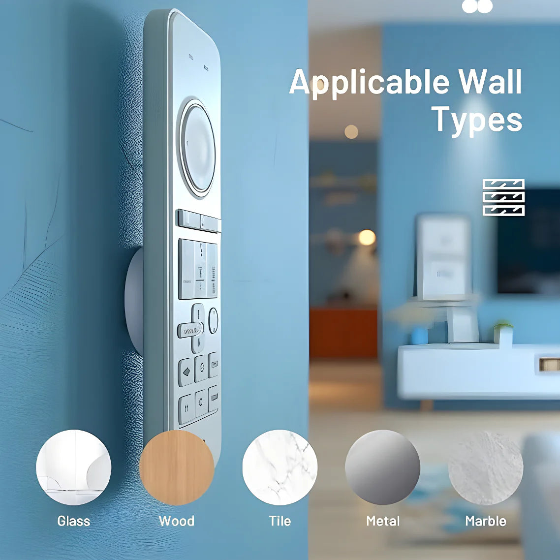 No Drill Magnetic Remote Holder (Pack of 5) Home Improvement