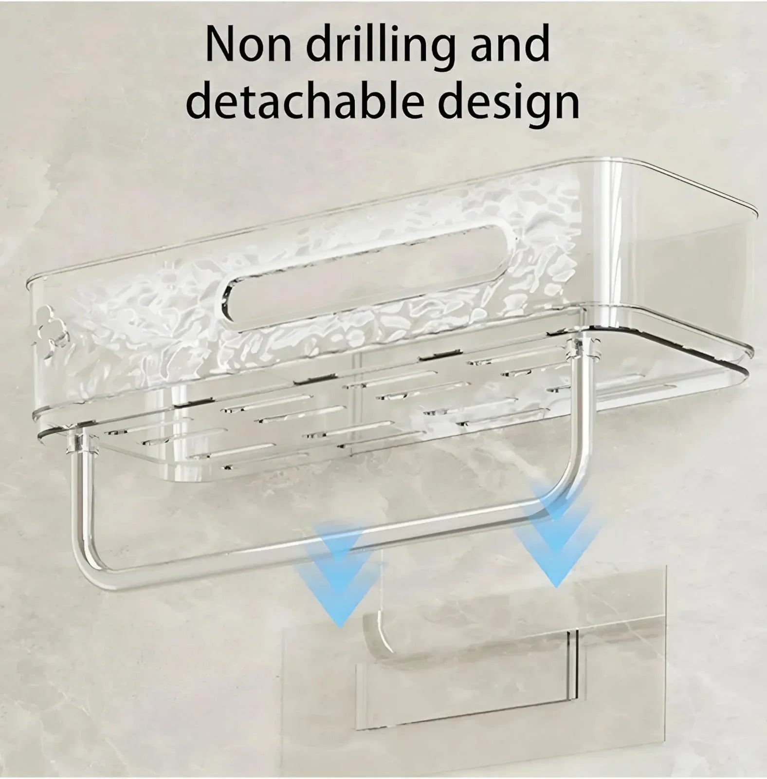 No Drill Shower Shelf