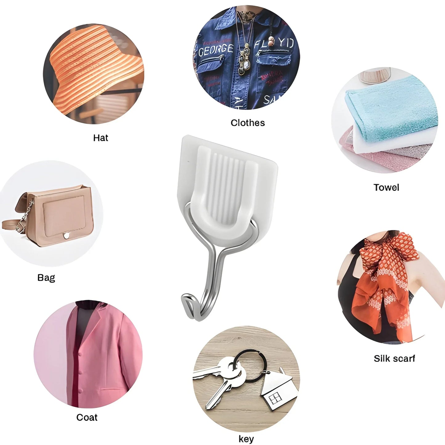 No-Drill Sticky Hooks - Home Improvement