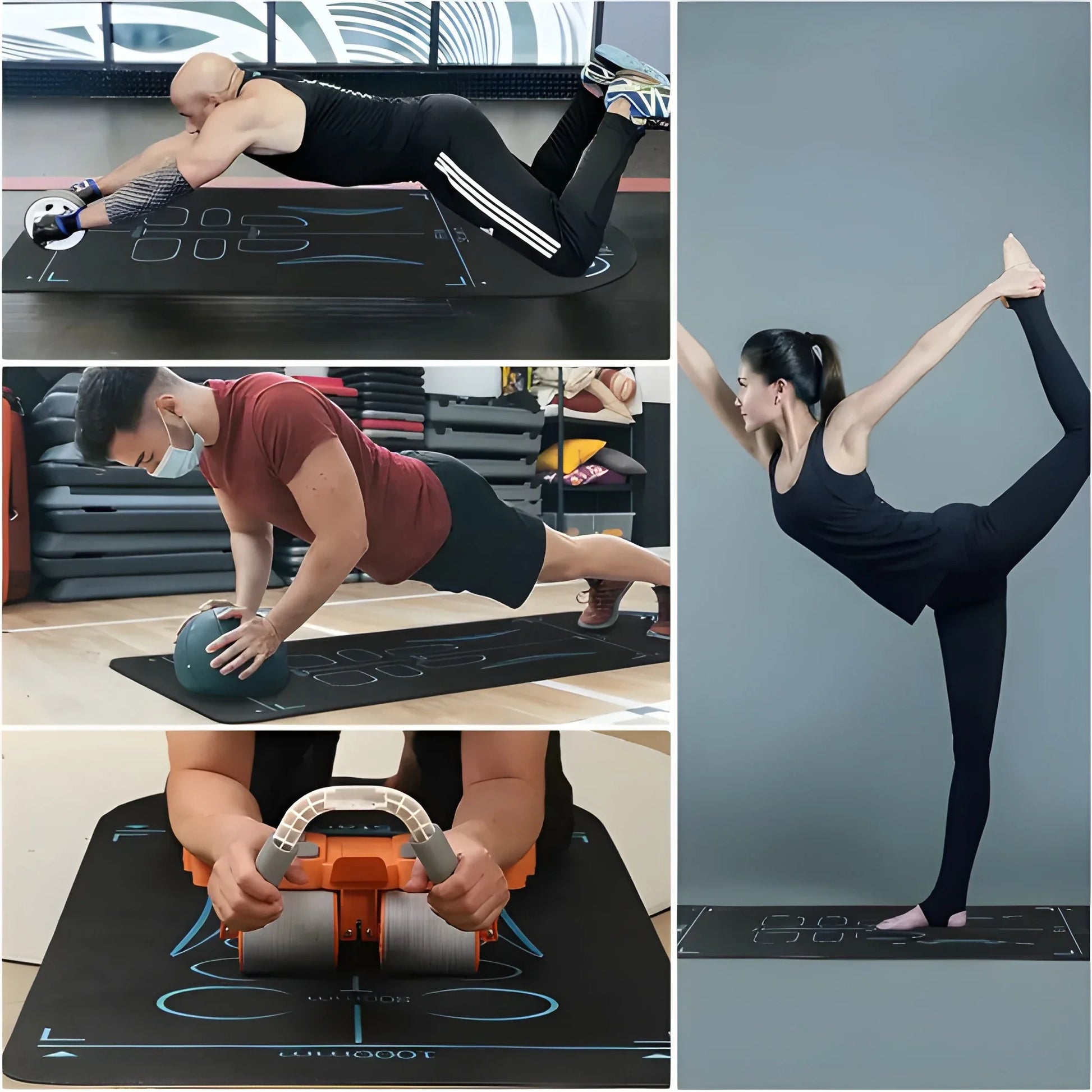 Non Slip Alignment Yoga Mat