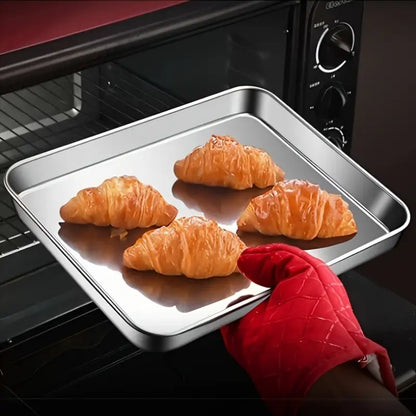 Non Stick Baking Pan Food Storage Box with Cover Pack of 2 Home & Kitchen