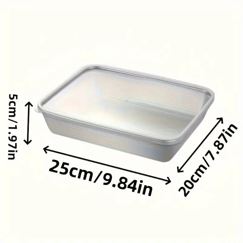 Non Stick Baking Pan Food Storage Box with Cover Pack of 2 Home & Kitchen