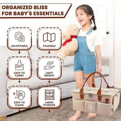 Nursery Storage Organizer Foldable and Portable for Travelling