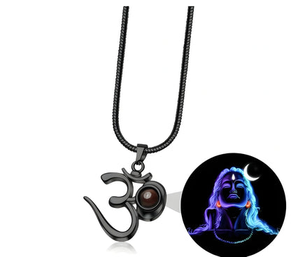 OM Adiyogi Steel Pendant
