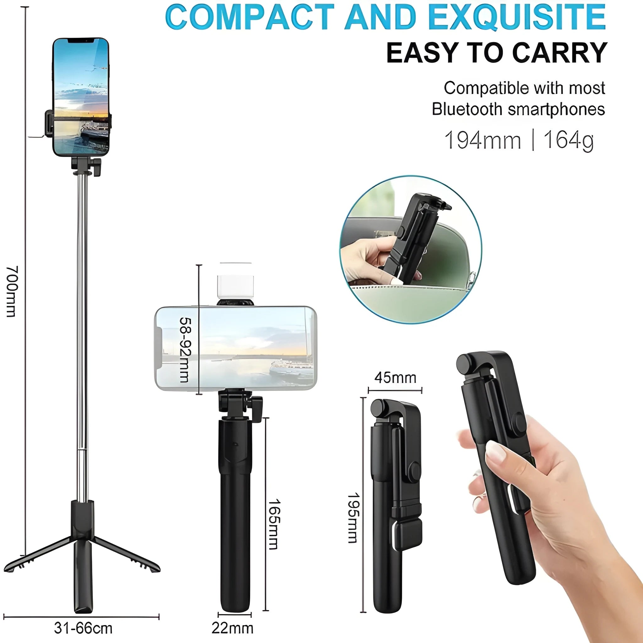 3 in 1 Selfie Tripod