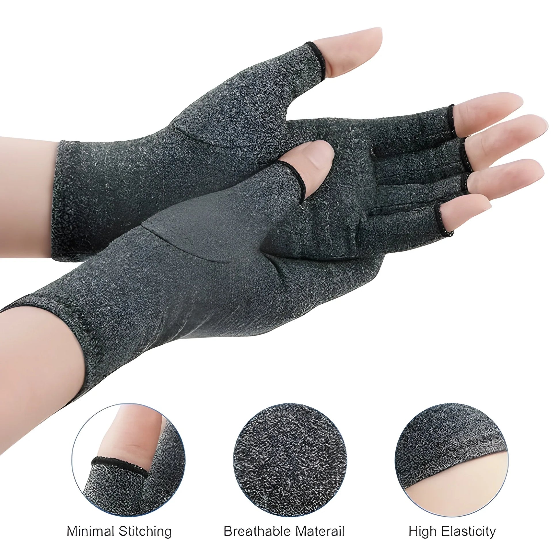 Open Finger Compression Gloves