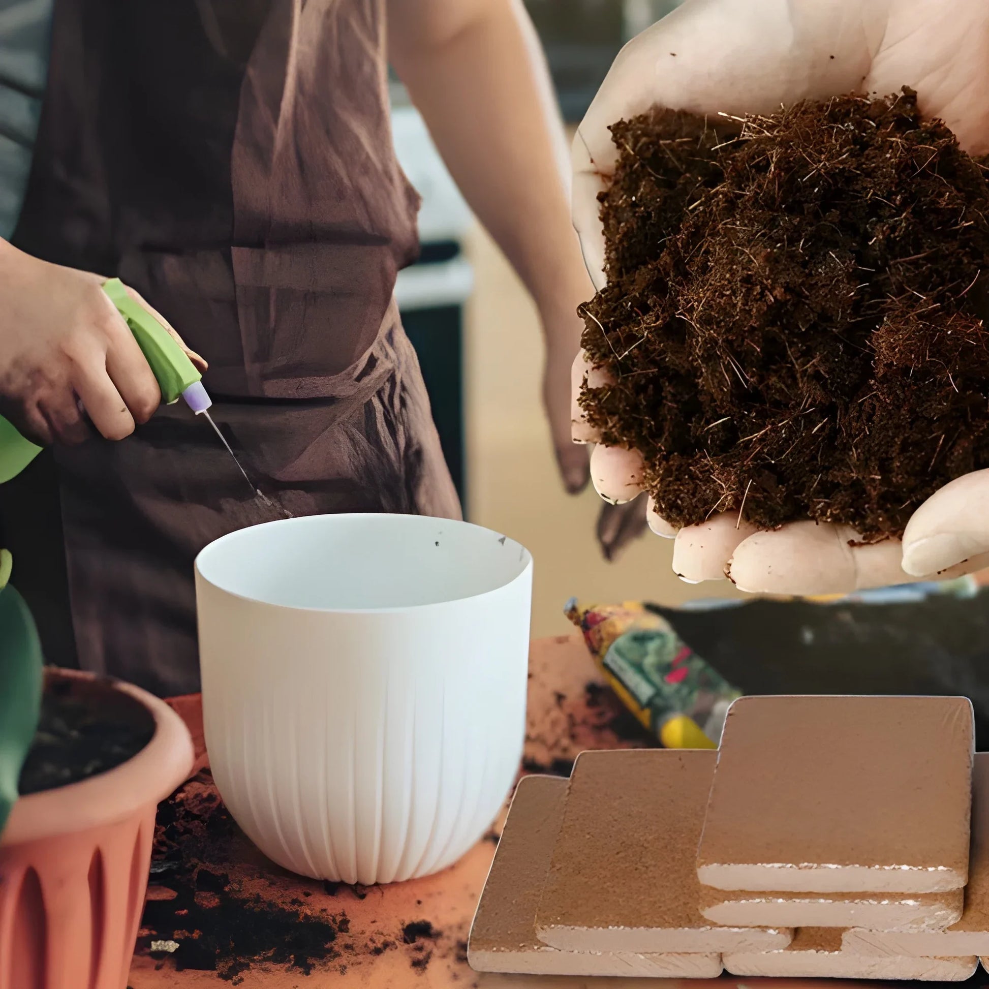 Organic Coconut Coir Bricks