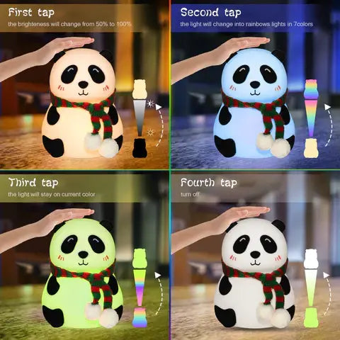 Silicon Touch Panda Lamp