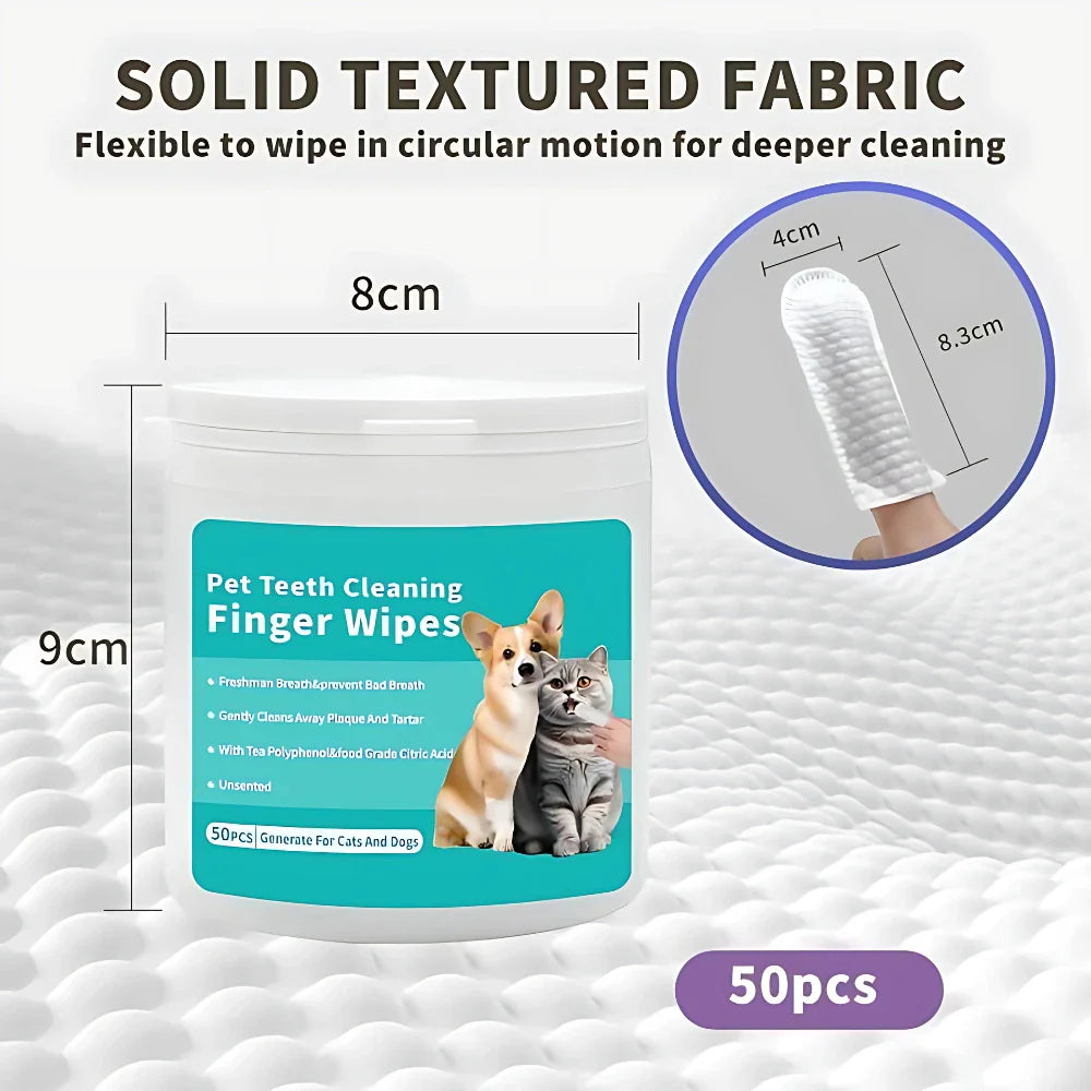 Pet Teeth Cleaning Wipes