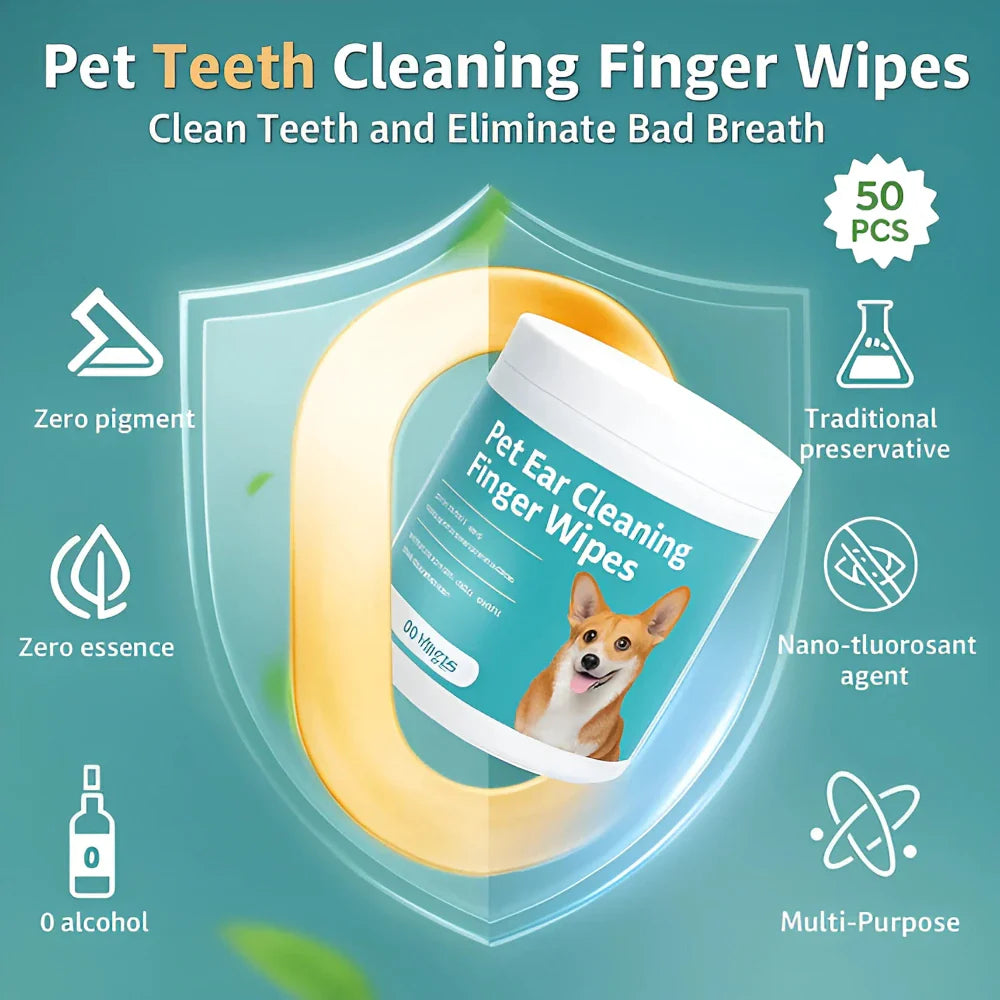 Pet Teeth Cleaning Wipes