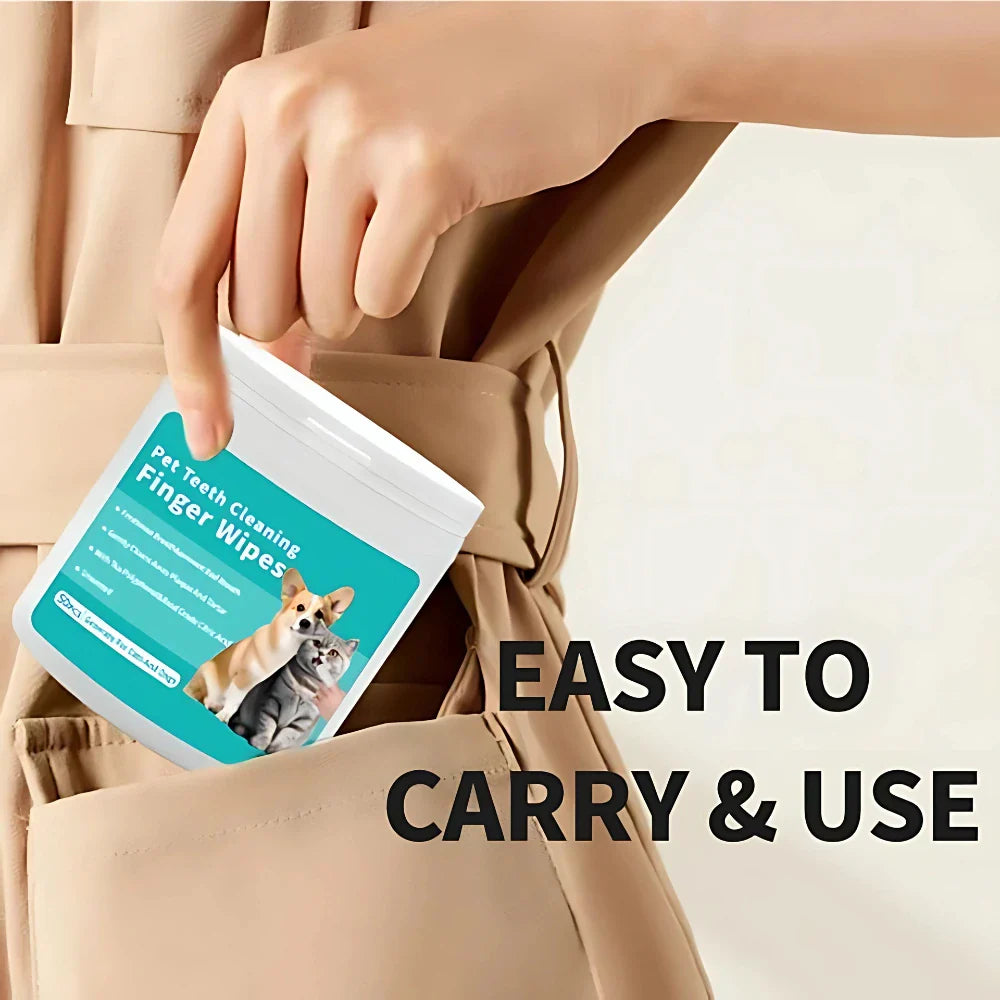 Pet Teeth Cleaning Wipes