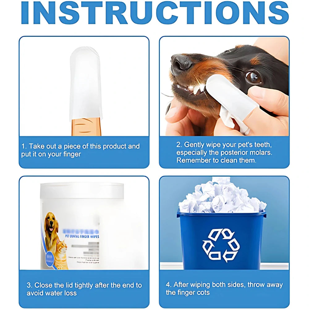 Pet Teeth Cleaning Wipes