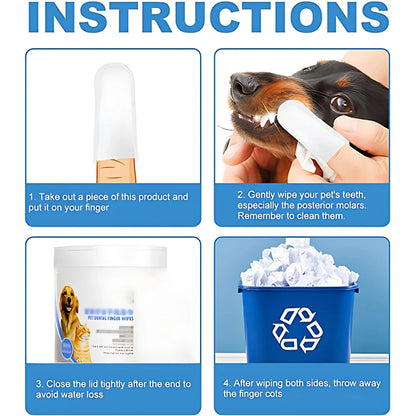 Pet Teeth Cleaning Wipes