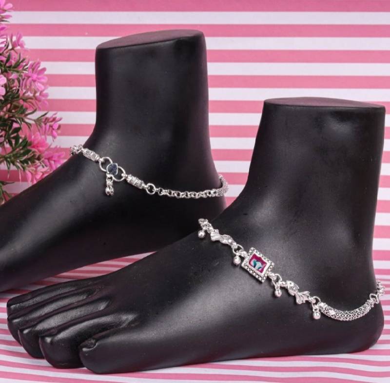 Women’s Silver Plated Anklets