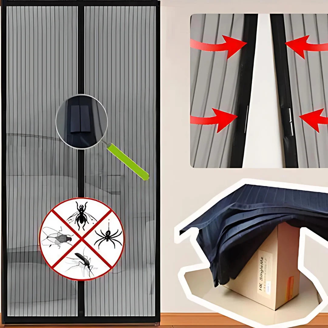 Mesh Magnetic Mosquito Screen Door Net Curtain