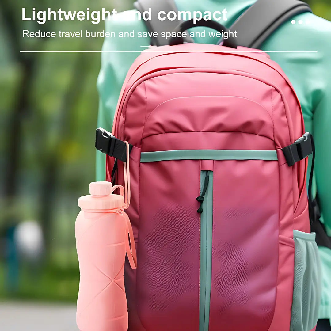 Foldable Silicone Water Bottle with Portable Buckle 700 ml (Pack of 2)