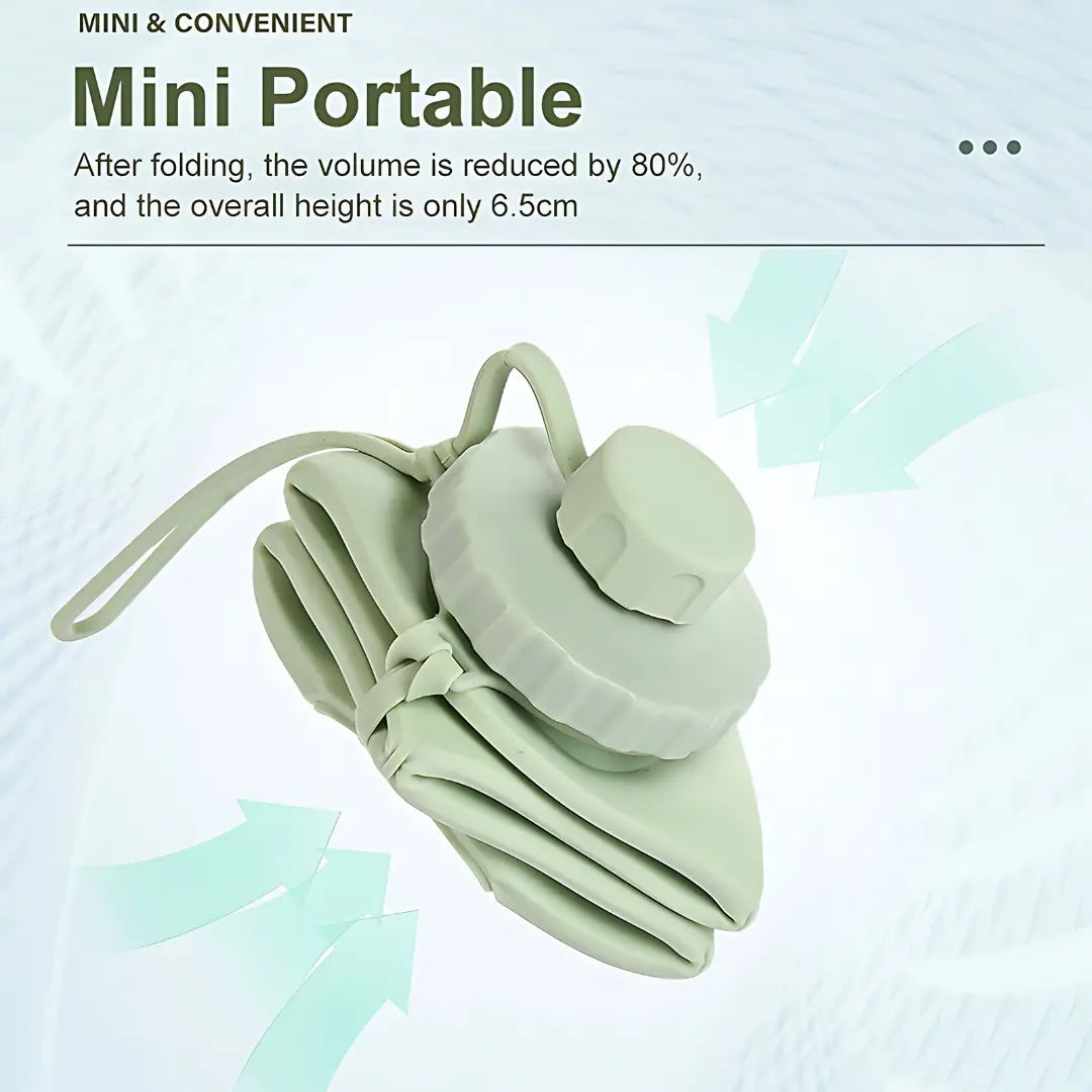 Foldable Silicone Water Bottle with Portable Buckle 700 ml (Pack of 2)