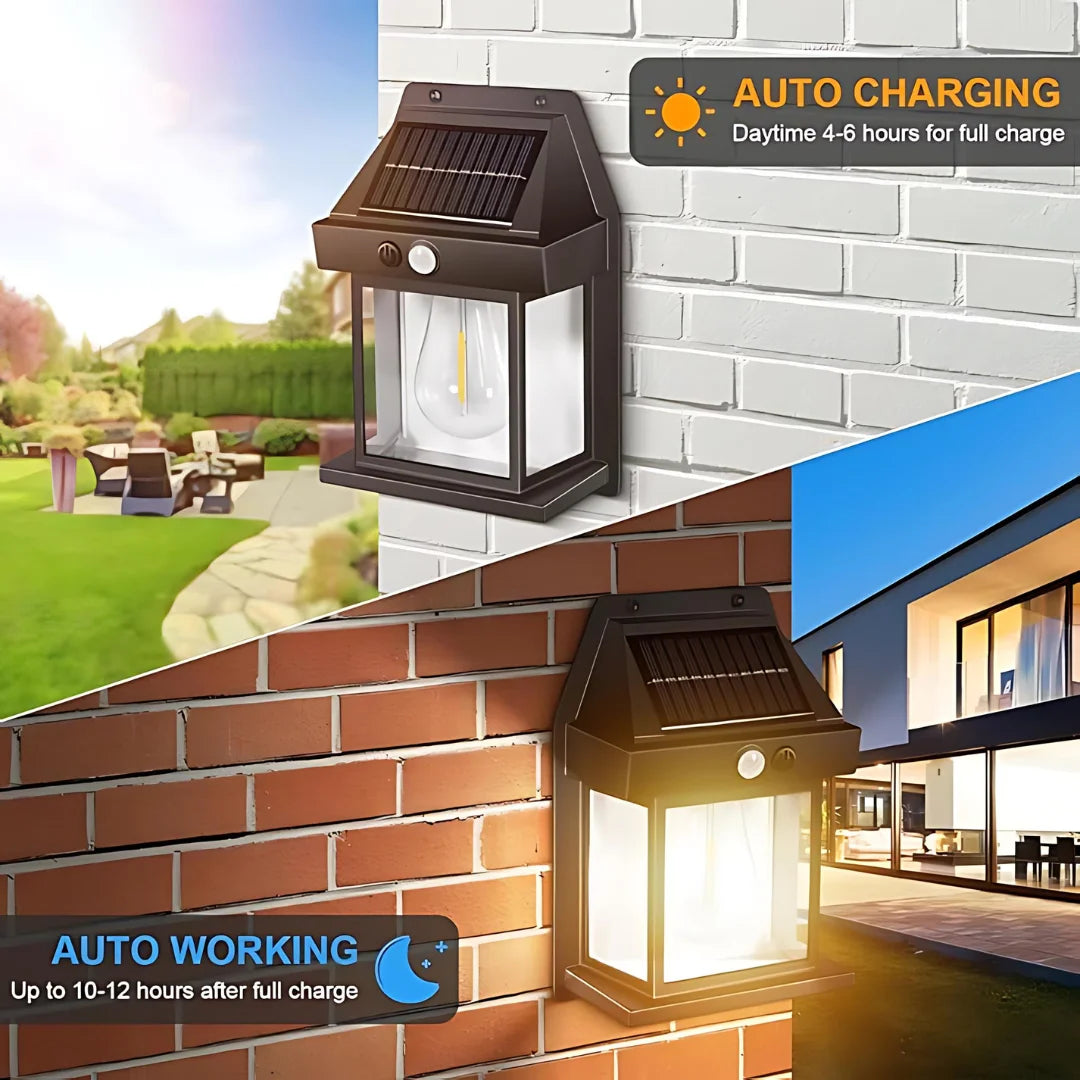 Solar Light Outdoor Wall Light (Pack of 1)