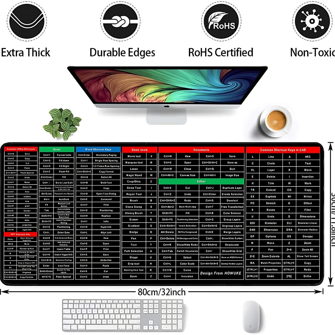 Extended Gaming Laptop Mouse Pad