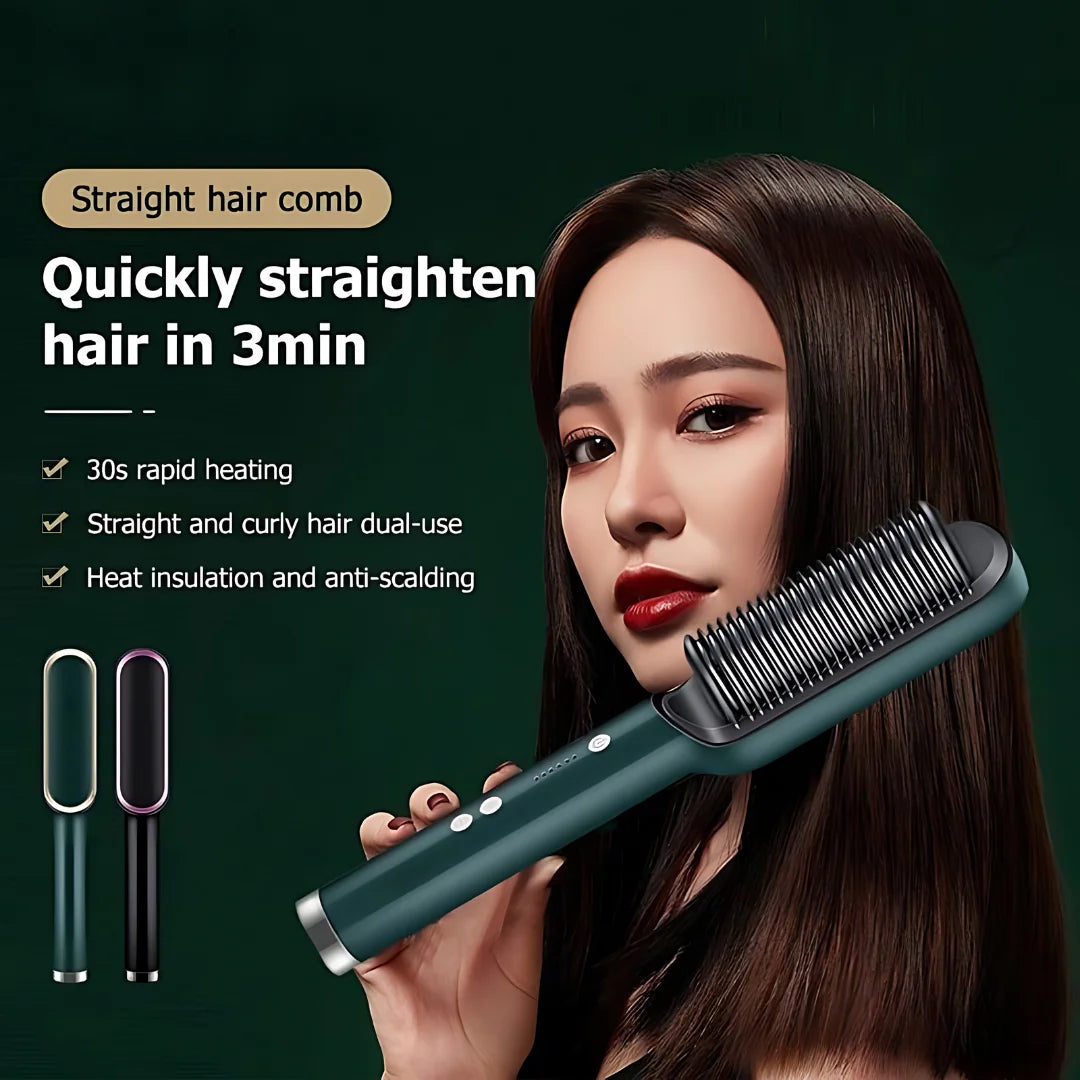 Professional Electric Hair Straightener Comb Brush