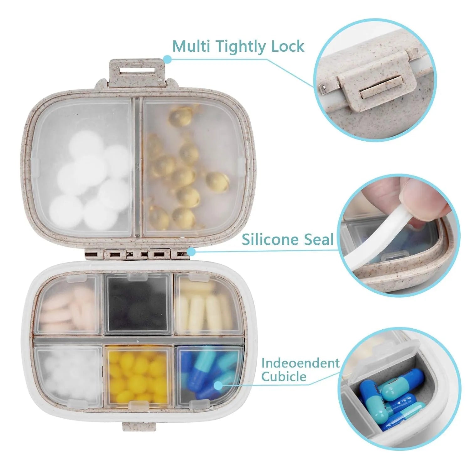 Best pill organizer with large compartments - pillboxes | 2025 | fast shipping