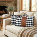 Pillow Covers Leather  Cotton Cushion Covers