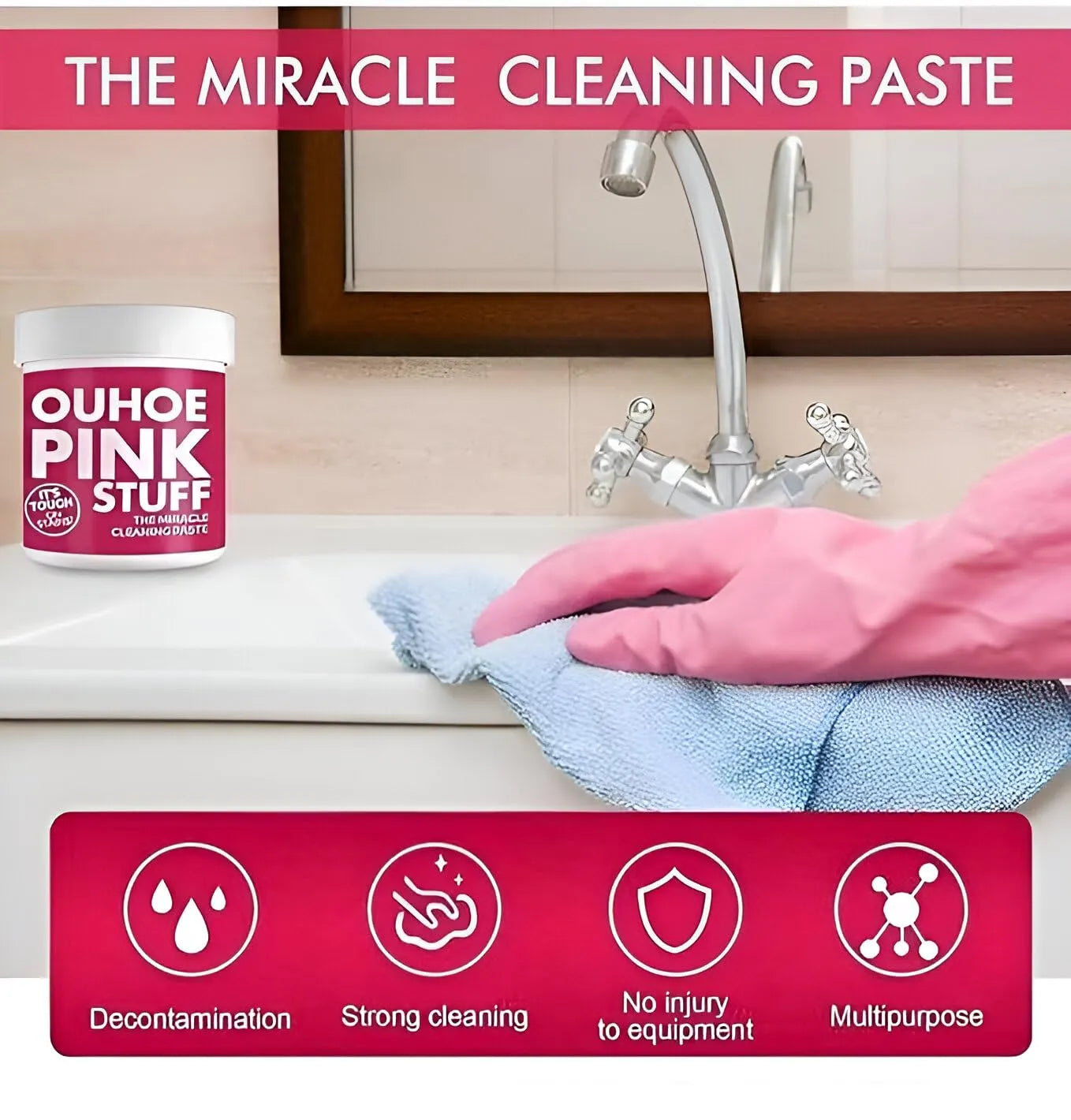 Pink Stuff Cleaning Powder 100g (Pack of 2) Home Improvement